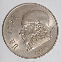 1974. Mexikó 1 Peso (846)