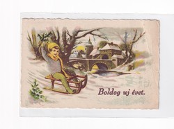 K:113 búék - New Year antique postcard