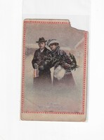 K:098 Christmas antique postcard (photos) corner missing!
