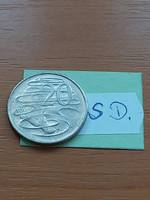 Australia 20 cents 2011 copper-nickel, platypus, elizabeth ii sd