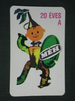 Card calendar, bee waste management company, graphic, humorous, 1971, (1)