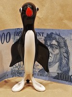 Retró Muránói pingvin figura Murano