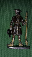 Antique 19th century tincture-painted flat type toy lead soldier gunner figure 6 cm according to the pictures