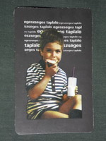 Kártyanaptár, Tejipari vállalatok, gyerek modell, 1970 ,  (1)