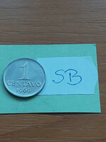 Brazil brasil 1 centavo 1969 stainless steel sb