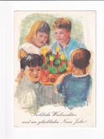 K:144 Karácsonyi  képeslap  postatiszta