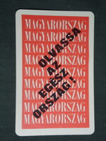Card calendar, Hungarian daily newspaper, newspaper, magazine, 1970, (1)