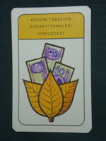 Card calendar, otp tobacco industry contract, graphic artist, 1970, (1)
