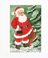T:01 Santa postcard, post clean, can be opened
