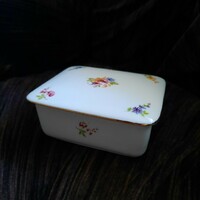 Hóllóháza porcelain bonbonnier/box with lid