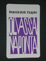 Card calendar, transdanubian diary daily newspaper, newspaper, magazine, 1971, (1)