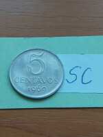 Brazil brasil 5 centavos 1969 stainless steel sc