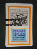 Kártyanaptár, Polgári védelem folyóirat ,újság,magazin,  1971 ,  (1)