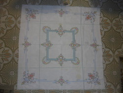 Old, hand-embroidered tablecloth, tablecloth