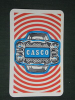 Card calendar, state insurance, casco, graphic car, 1971, (1)