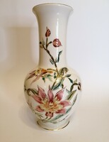 A beautiful Zsolnay orchid vase preserved in immaculate condition.