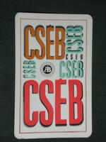 Card calendar, state insurance, Cséb insurance, 1971, (1)