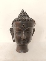 Antik bronz buddha fej buddhizmus buddhista szobor 281 8041