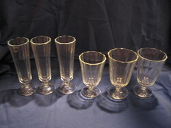 12-piece art deco crystal glass with base, vase