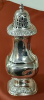 Silver-plated, old English sugar shaker