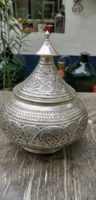 Large Persian cake container with a lid is handmade