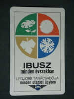 Card calendar, ibus travel agency, 1970, (1)