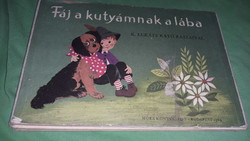 1969. Year of T. Asódi - k. Kató Lukáts: my dog's leg hurts according to the pictures in the Leporello fairy tale book