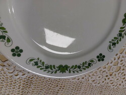 Alföldi porcelain, green Hungarian plate, large size