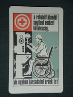 Card calendar, Hungarian Red Cross, graphic designer, advertising poster, 1970, (1)