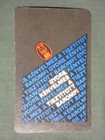 Kártyanaptár, BOV baromfifeldolgozó vállalat, 1970 ,  (1)