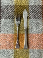 Diana silver fish fork and knife