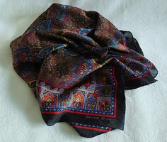 Vintage michel delain paris silk scarf