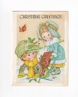 K:152 Christmas large folding postcard