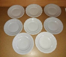 Zsolnay porcelán inda mintás paraszt tányérok - 6 db lapos, 2 db mélytányér egyben (3p)
