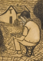 Dévény antal: the painter at work 1971