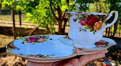 Special royal albert old country rose tea with oval plate.