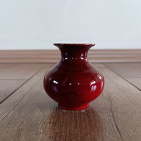 Antique Zsolnay art nouveau mini eosin vase