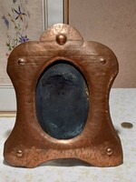 Handmade red copper photo frame