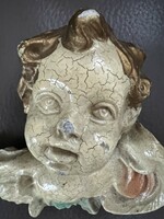Old putto wall ornament or Christmas tree decoration