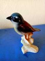 Colored porcelain bird figure