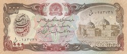 Afghanistan 1000 Afghanis, 1991, unc banknote