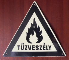 Fire hazard - enamel board (enamel board)