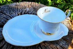 Special royal albert val d'or tea with oval plate.