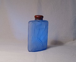 Ritkaság! Art Deco Dubarry Talcum Powder kék üveg