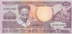 Suriname 100 gulden, 1986, UNC bankjegy