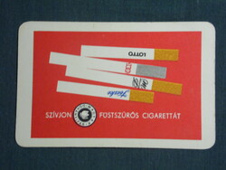 Card calendar, swallow, lottery cigarette, tobacco company, graphic artist, 1968, (1)