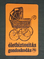 Card calendar, state insurance, graphic designer, stroller, 1968, (1)