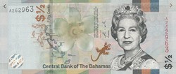 Bahamas 1/2 dollar, 2019, unc banknote