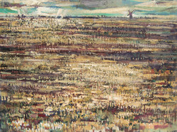 Id. Székács Zoltán festőművész (1921-1983) – Alföldi horizont c. festménye