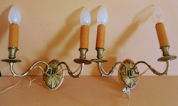 Antique copper wall lamp 2 pcs. Negotiable.